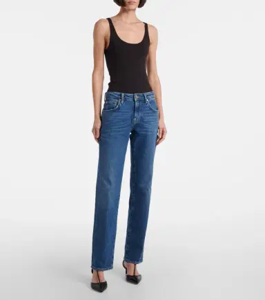 7 For All Mankind Calie mid-rise straight jeans | Thumbnail 4 7 For All Mankind Calie mid-rise straight jeans | Thumbnail 4