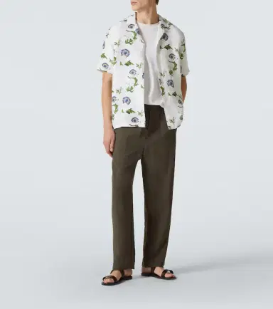 Orlebar Brown Maitan floral linen bowling shirt | Thumbnail 2 Orlebar Brown Maitan floral linen bowling shirt | Thumbnail 2