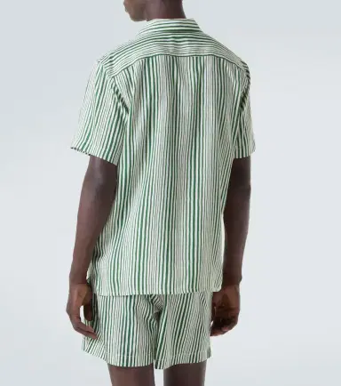 Orlebar Brown Hibbert striped bowling shirt | Thumbnail 2 Orlebar Brown Hibbert striped bowling shirt | Thumbnail 2