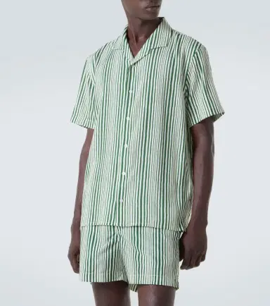 Orlebar Brown Hibbert striped bowling shirt | Thumbnail 5 Orlebar Brown Hibbert striped bowling shirt | Thumbnail 5