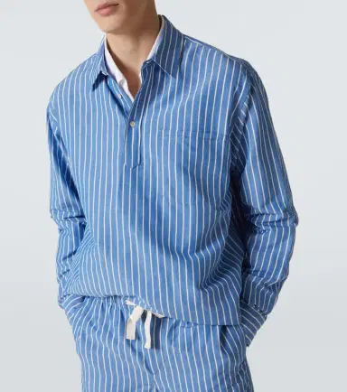 Orlebar Brown Striped linen and cotton shirt | Thumbnail 2 Orlebar Brown Striped linen and cotton shirt | Thumbnail 2