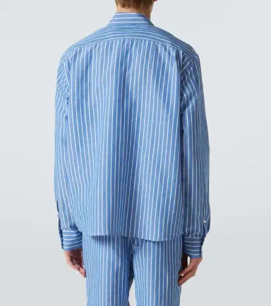 Orlebar Brown Striped linen and cotton shirt | Thumbnail 3 Orlebar Brown Striped linen and cotton shirt | Thumbnail 3