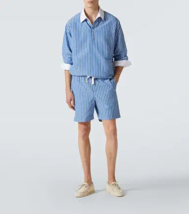 Orlebar Brown Striped linen and cotton shirt | Thumbnail 4 Orlebar Brown Striped linen and cotton shirt | Thumbnail 4