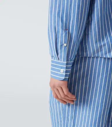 Orlebar Brown Striped linen and cotton shirt | Thumbnail 6 Orlebar Brown Striped linen and cotton shirt | Thumbnail 6