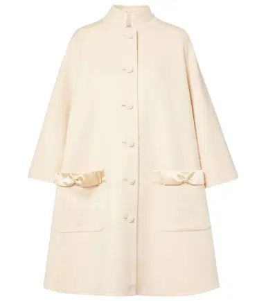 Valentino Bow-detail wool and cashmere coat | Thumbnail 1 Valentino Bow-detail wool and cashmere coat | Thumbnail 1
