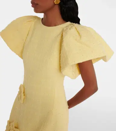 Leo Lin Lucinda floral-appliqué tweed maxi dress | Thumbnail 4 Leo Lin Lucinda floral-appliqué tweed maxi dress | Thumbnail 4