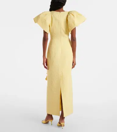 Leo Lin Lucinda floral-appliqué tweed maxi dress | Thumbnail 6 Leo Lin Lucinda floral-appliqué tweed maxi dress | Thumbnail 6
