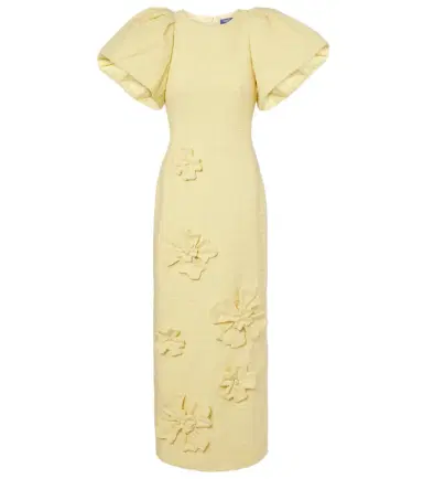 Leo Lin Lucinda floral-appliqué tweed maxi dress | Thumbnail 1 Leo Lin Lucinda floral-appliqué tweed maxi dress | Thumbnail 1