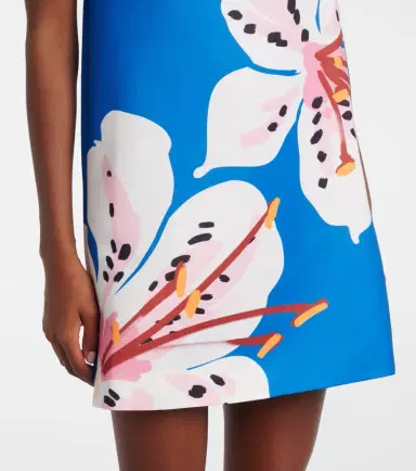 Leo Lin Yvonne floral satin minidress | Thumbnail 3 Leo Lin Yvonne floral satin minidress | Thumbnail 3
