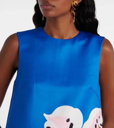 Leo Lin Yvonne floral satin minidress | Thumbnail 4 Leo Lin Yvonne floral satin minidress | Thumbnail 4
