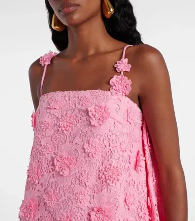 Leo Lin Fifi floral lace minidress | Thumbnail 2 Leo Lin Fifi floral lace minidress | Thumbnail 2