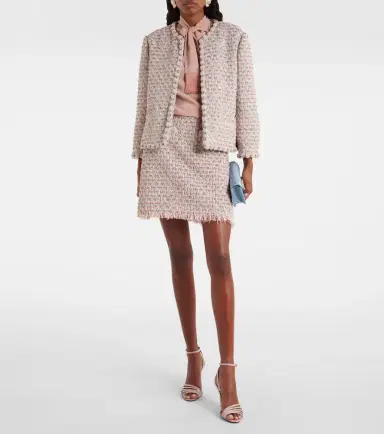 Valentino Embellished tweed miniskirt | Thumbnail 2 Valentino Embellished tweed miniskirt | Thumbnail 2
