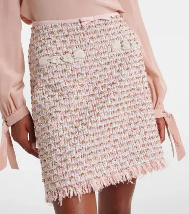 Valentino Embellished tweed miniskirt | Thumbnail 4 Valentino Embellished tweed miniskirt | Thumbnail 4
