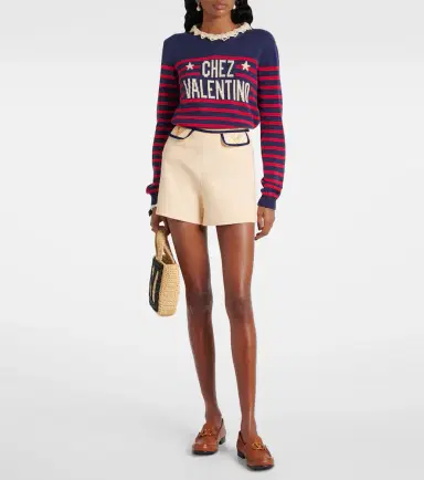 Valentino Crêpe Couture shorts | Thumbnail 4 Valentino Crêpe Couture shorts | Thumbnail 4