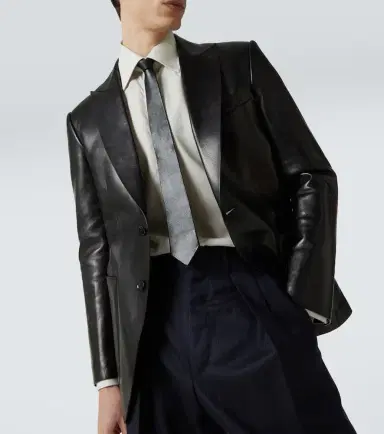 Tom Ford Single-breasted leather blazer | Thumbnail 2 Tom Ford Single-breasted leather blazer | Thumbnail 2