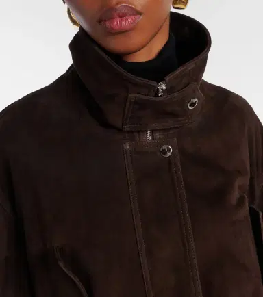 Nour Hammour Briar suede bomber jacket | Thumbnail 4 Nour Hammour Briar suede bomber jacket | Thumbnail 4