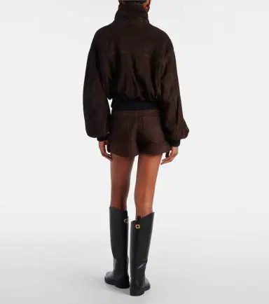 Nour Hammour Briar suede bomber jacket | Thumbnail 6 Nour Hammour Briar suede bomber jacket | Thumbnail 6