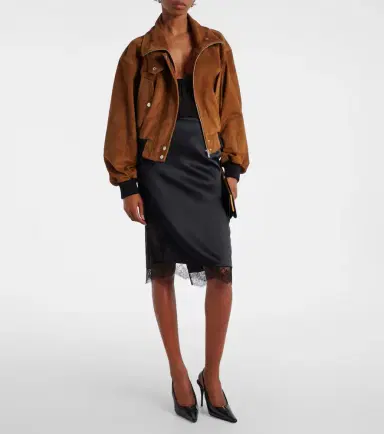 Nour Hammour Briar suede bomber jacket | Thumbnail 2 Nour Hammour Briar suede bomber jacket | Thumbnail 2
