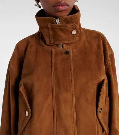 Nour Hammour Briar suede bomber jacket | Thumbnail 4 Nour Hammour Briar suede bomber jacket | Thumbnail 4