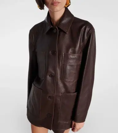 Nour Hammour Leather jacket | Thumbnail 5 Nour Hammour Leather jacket | Thumbnail 5