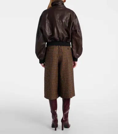 Nour Hammour Briar leather bomber jacket | Thumbnail 5 Nour Hammour Briar leather bomber jacket | Thumbnail 5