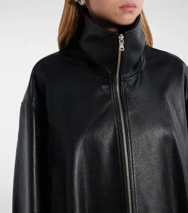 Nour Hammour Elisse leather jacket | Thumbnail 2 Nour Hammour Elisse leather jacket | Thumbnail 2