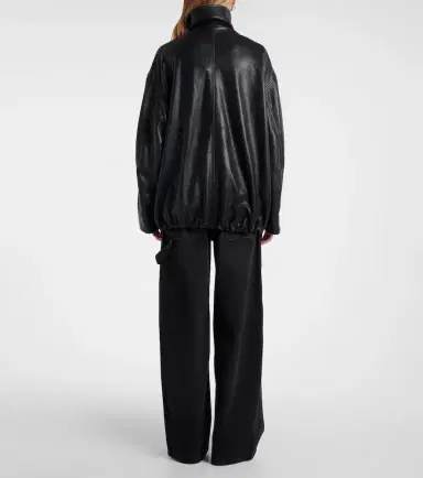 Nour Hammour Elisse leather jacket | Thumbnail 3 Nour Hammour Elisse leather jacket | Thumbnail 3