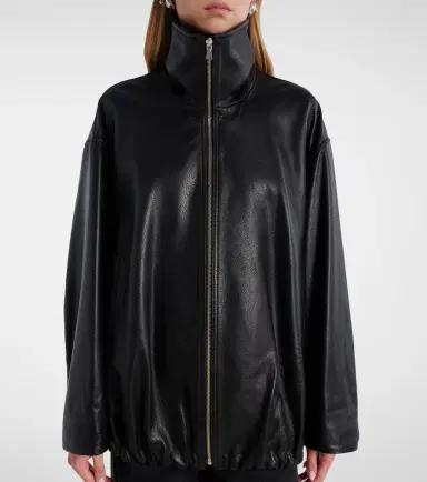 Nour Hammour Elisse leather jacket | Thumbnail 6 Nour Hammour Elisse leather jacket | Thumbnail 6