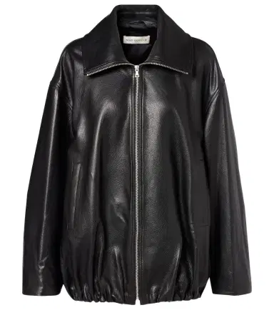 Nour Hammour Elisse leather jacket | Thumbnail 1 Nour Hammour Elisse leather jacket | Thumbnail 1