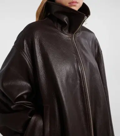 Nour Hammour Elisse leather bomber jacket | Thumbnail 3 Nour Hammour Elisse leather bomber jacket | Thumbnail 3
