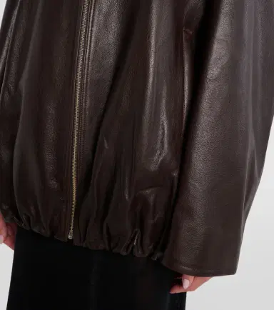 Nour Hammour Elisse leather bomber jacket | Thumbnail 4 Nour Hammour Elisse leather bomber jacket | Thumbnail 4