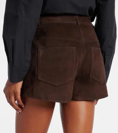 Nour Hammour Leontine suede shorts | Thumbnail 2 Nour Hammour Leontine suede shorts | Thumbnail 2