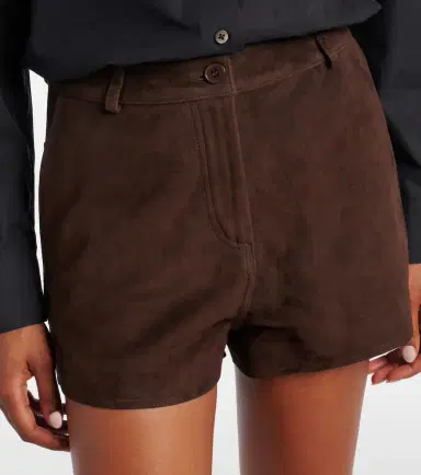 Nour Hammour Leontine suede shorts | Thumbnail 5 Nour Hammour Leontine suede shorts | Thumbnail 5
