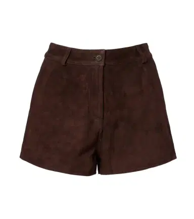 Nour Hammour Leontine suede shorts | Thumbnail 1 Nour Hammour Leontine suede shorts | Thumbnail 1