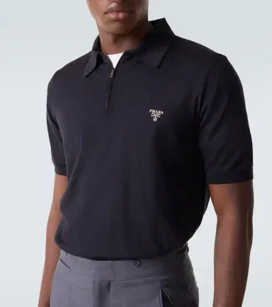 Prada Logo virgin wool polo shirt | Thumbnail 5 Prada Logo virgin wool polo shirt | Thumbnail 5