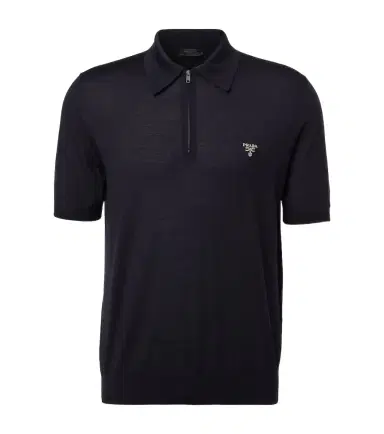 Prada Logo virgin wool polo shirt | Thumbnail 1 Prada Logo virgin wool polo shirt | Thumbnail 1