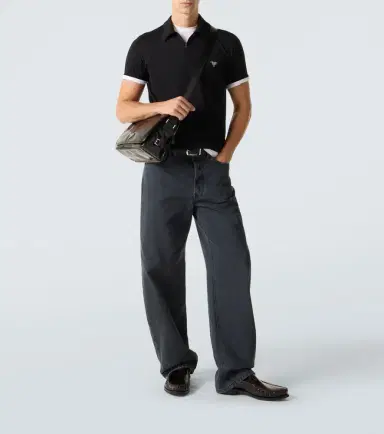Prada Virgin wool polo shirt | Thumbnail 2 Prada Virgin wool polo shirt | Thumbnail 2