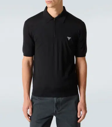 Prada Virgin wool polo shirt | Thumbnail 3 Prada Virgin wool polo shirt | Thumbnail 3