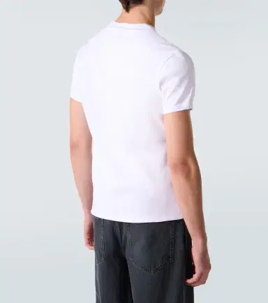 Prada Triangle cotton jersey T-shirt | Thumbnail 3 Prada Triangle cotton jersey T-shirt | Thumbnail 3