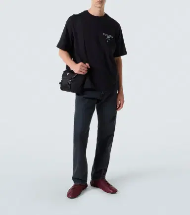 Prada Logo cotton jersey T-shirt | Thumbnail 3 Prada Logo cotton jersey T-shirt | Thumbnail 3