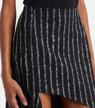 Mugler Striped asymmetric maxi skirt | Thumbnail 4 Mugler Striped asymmetric maxi skirt | Thumbnail 4
