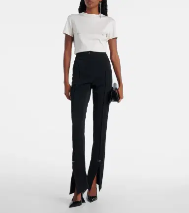 Mugler Embellished cotton jersey T-shirt | Thumbnail 2 Mugler Embellished cotton jersey T-shirt | Thumbnail 2