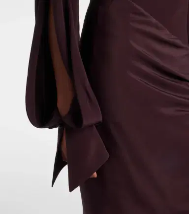 Mugler Draped asymmetric minidress | Thumbnail 3 Mugler Draped asymmetric minidress | Thumbnail 3