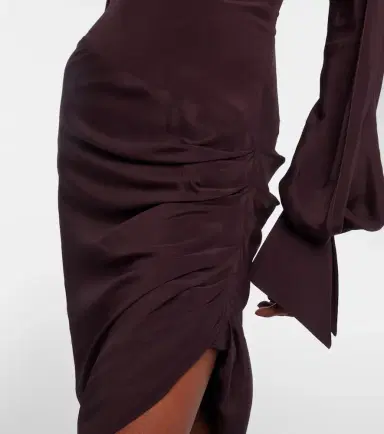 Mugler Draped asymmetric minidress | Thumbnail 6 Mugler Draped asymmetric minidress | Thumbnail 6