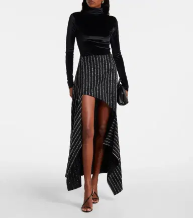 Mugler Turtleneck velvet bodysuit | Thumbnail 2 Mugler Turtleneck velvet bodysuit | Thumbnail 2