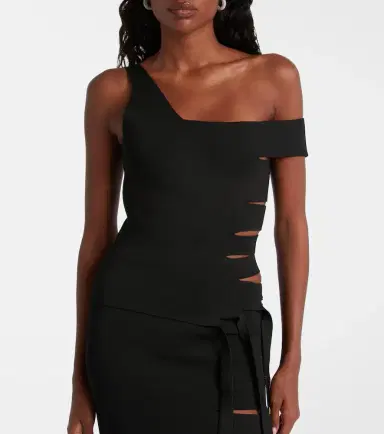 Mugler Asymmetric cut-out top | Thumbnail 3 Mugler Asymmetric cut-out top | Thumbnail 3