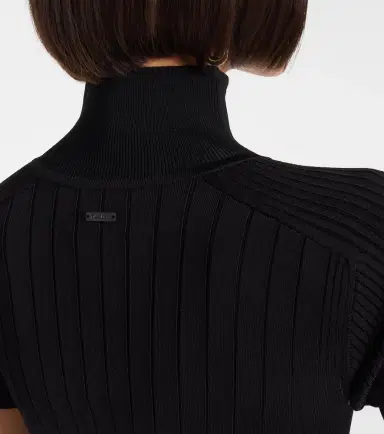 Mugler Ribbed-knit midi dress | Thumbnail 4 Mugler Ribbed-knit midi dress | Thumbnail 4