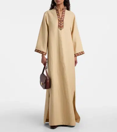 Loro Piana Tilde cotton kaftan | Thumbnail 3 Loro Piana Tilde cotton kaftan | Thumbnail 3