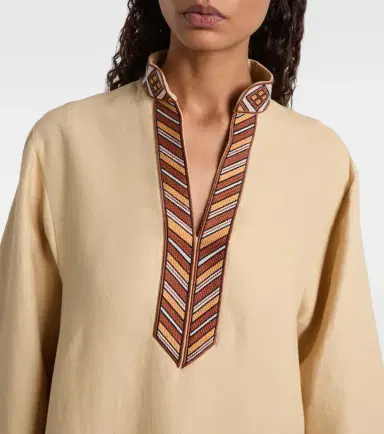 Loro Piana Tilde cotton kaftan | Thumbnail 6 Loro Piana Tilde cotton kaftan | Thumbnail 6