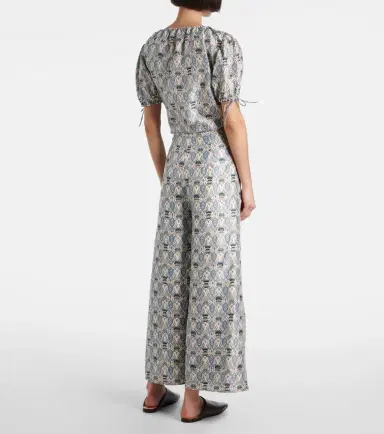 Loro Piana Maynard silk shantung wide-leg pants | Thumbnail 5 Loro Piana Maynard silk shantung wide-leg pants | Thumbnail 5